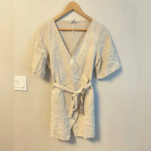 Linen Mini Dress - Picture 3 of 6